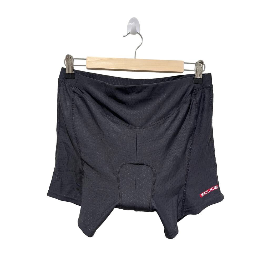 Souke‎ Sports Women's XL Padded Cycling Shorts Charcoal Gray Spandex Blend New